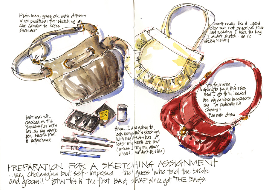 Sketching bags - Liz Steel : Liz Steel