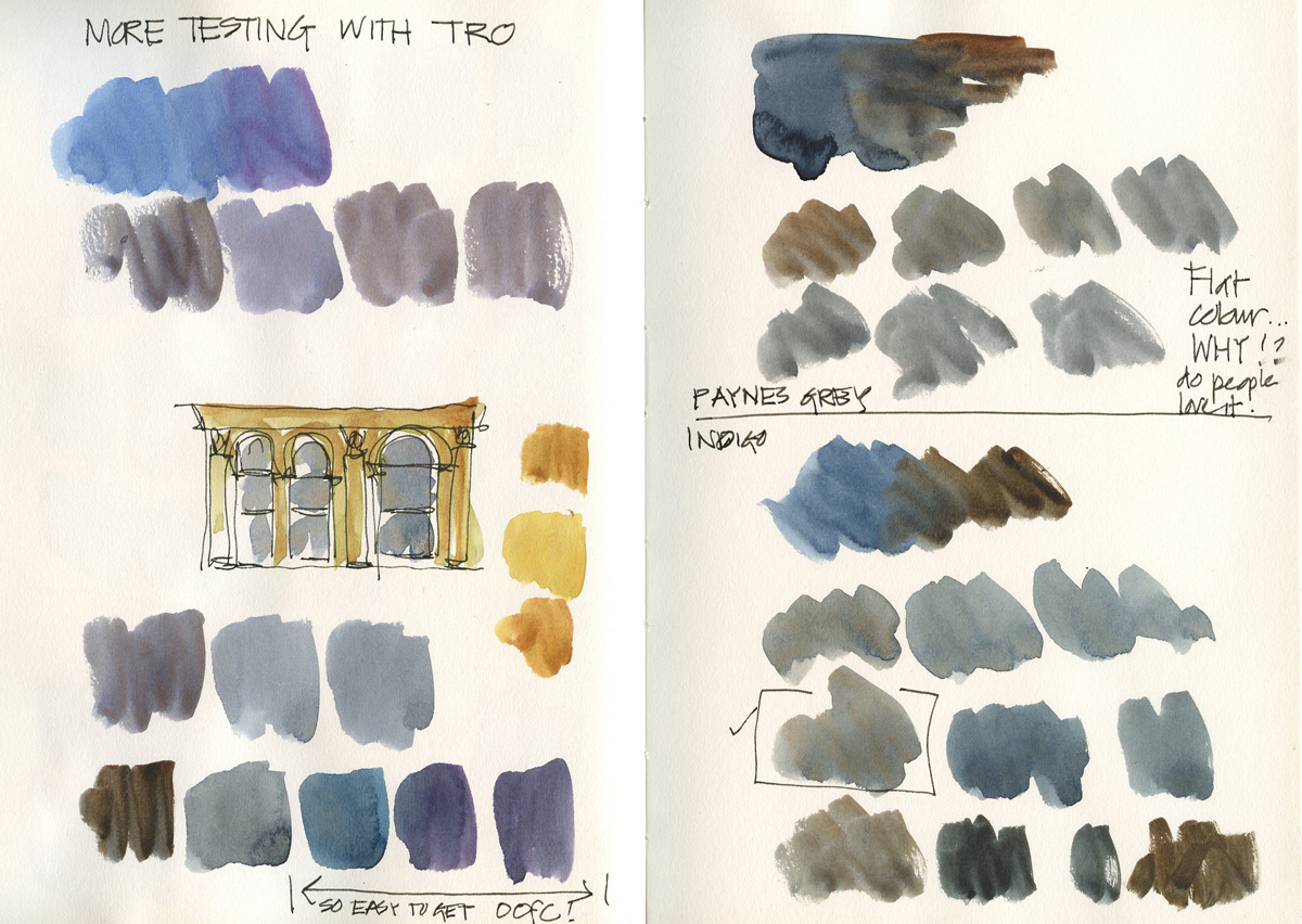 Mixing in my palette - Liz Steel : Liz Steel