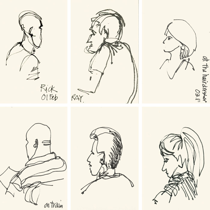 people sketch