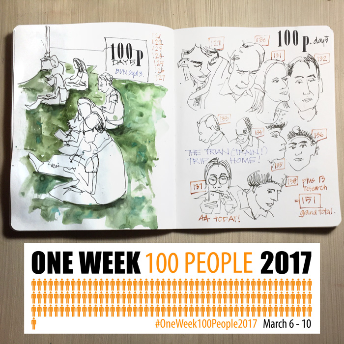 This year's OneWeek100People challenge: 11-15 March 2024 - Liz Steel : Liz  Steel