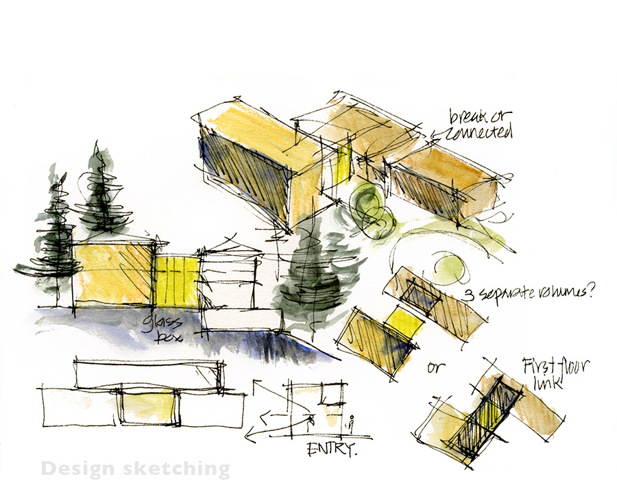 My project for course: Expressive Architectural Sketching with Colored  Markers