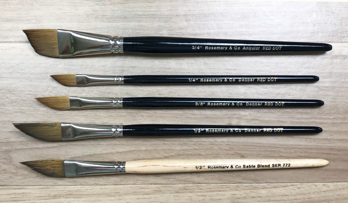 Brush Review  Sable Brushes by Rosemary & Co 
