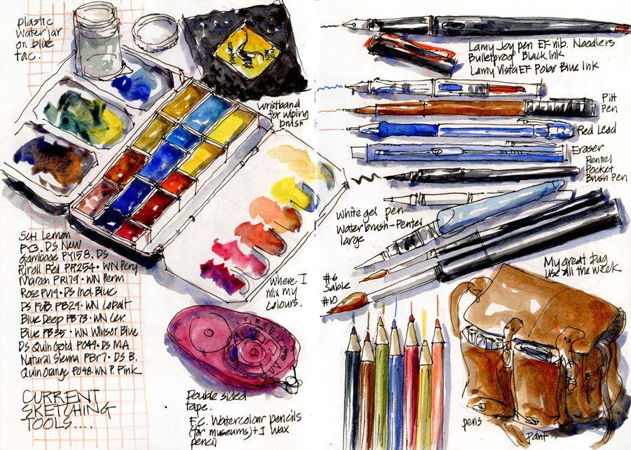 Using Watercolour Pencils - Liz Steel : Liz Steel