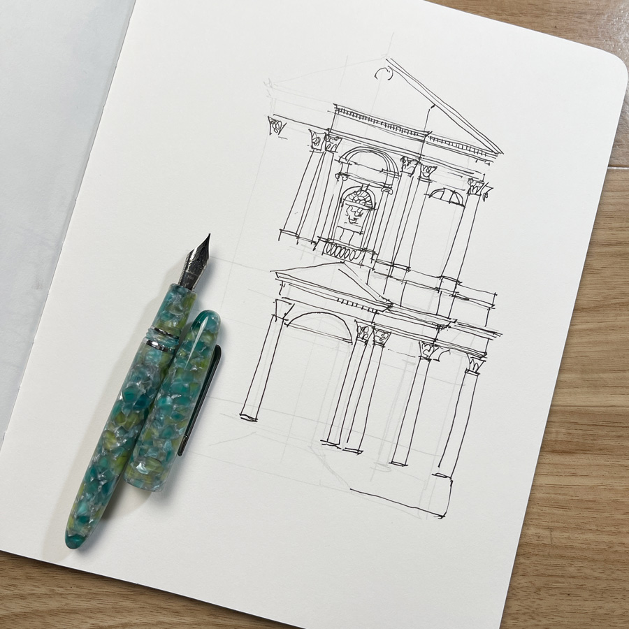 Fountain Pen Sketching Part 5: Basic Pens - Liz Steel : Liz Steel