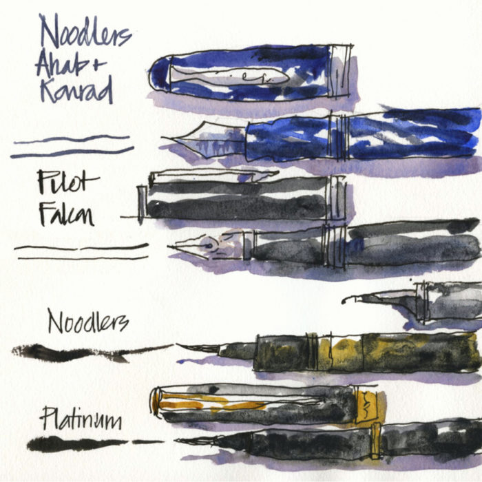Dip Nib And Fountain Pen Sketching - Comparing Steel Nibs And My