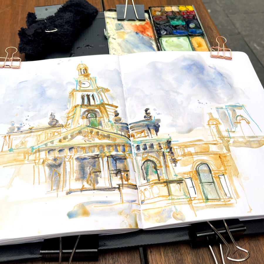Product Review: Field Easel Art Bag - Urban Sketchers