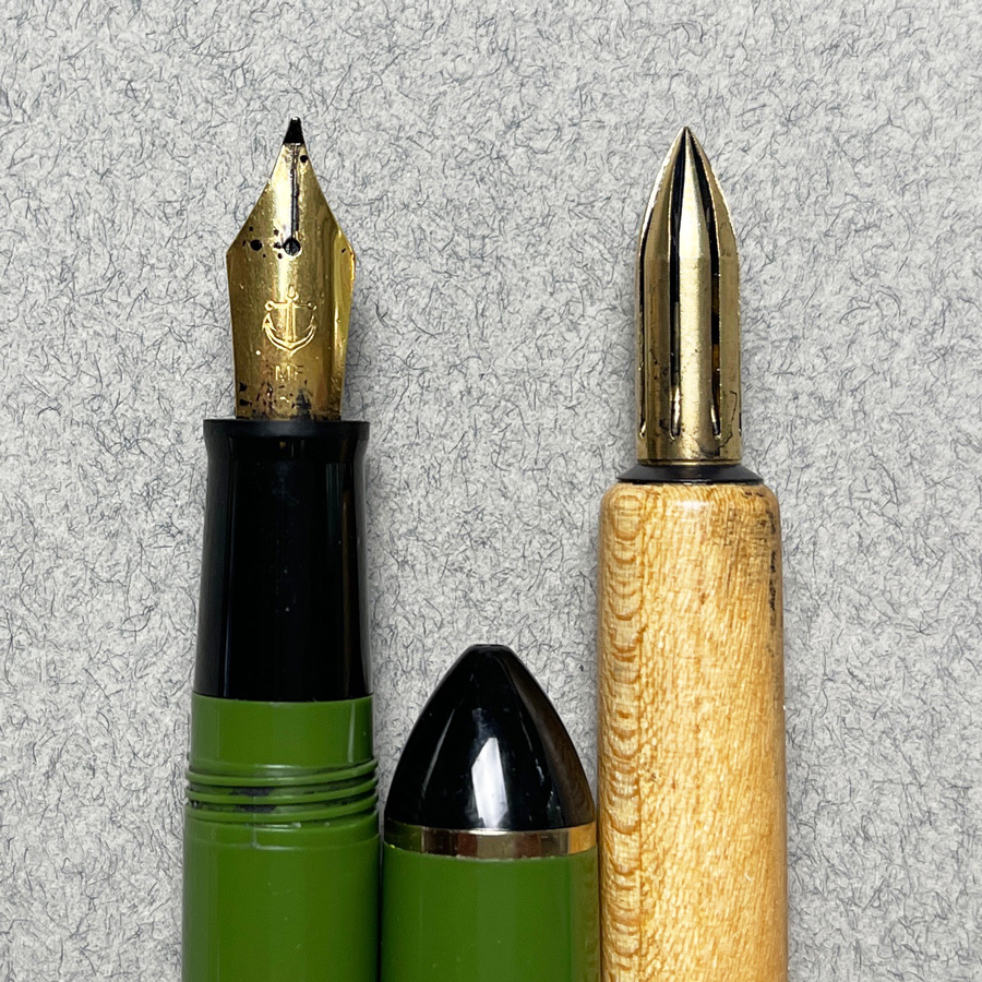 Kakimori Brass Nib, Dip Pen Ink
