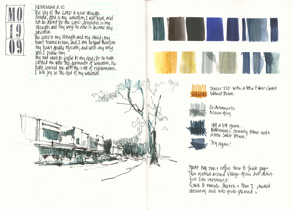 D1 Urban sketching: Drawing my art supplies. : r/learntodraw