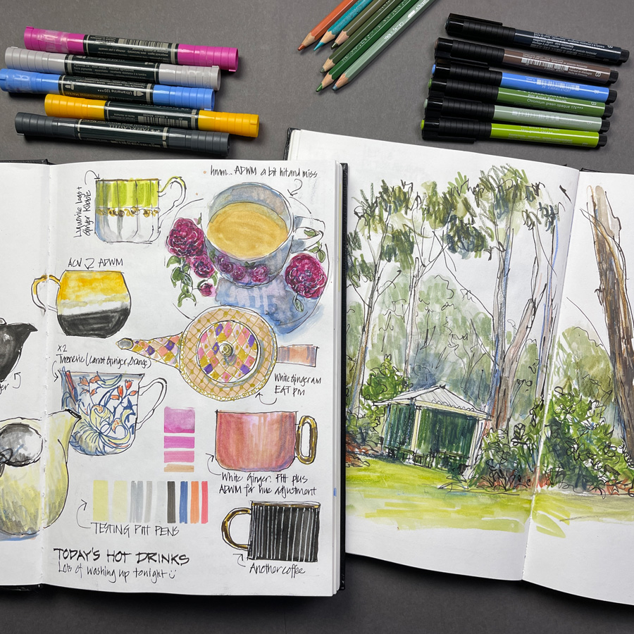 Finishing my Coloured Pencil Sketchbook - Liz Steel : Liz Steel