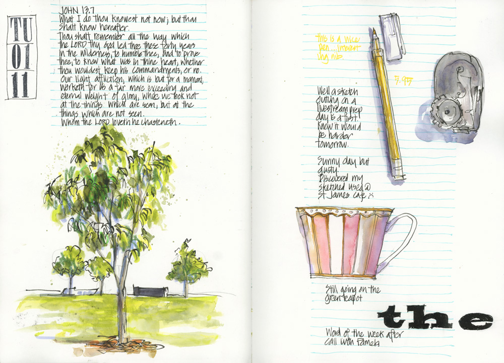 Sunday Sketching: 100 day project – Daily Fiber