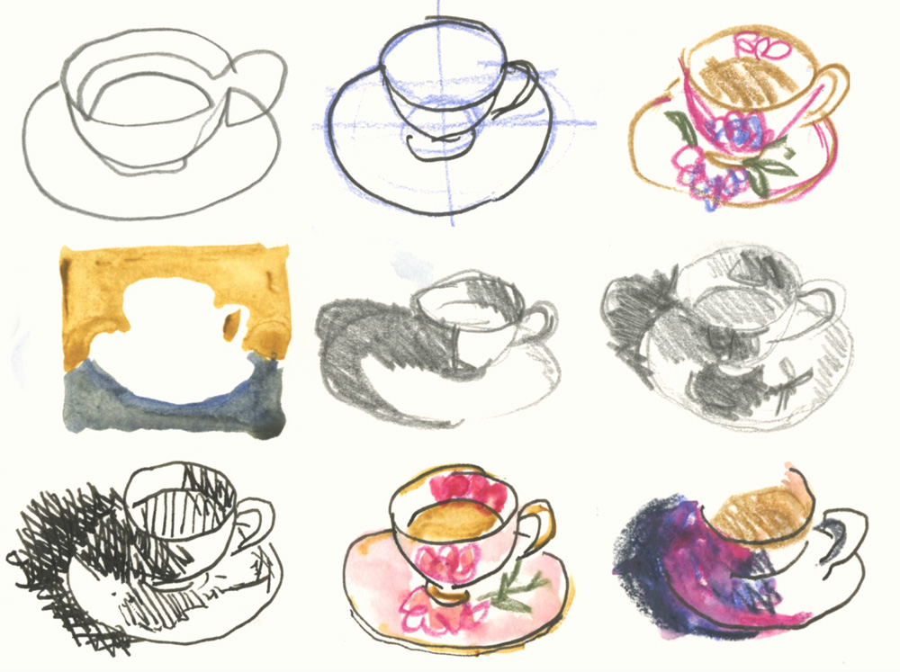 Sketch Mug, Sketcher Gifts, Funny Drawing to Go Coffee Mug for