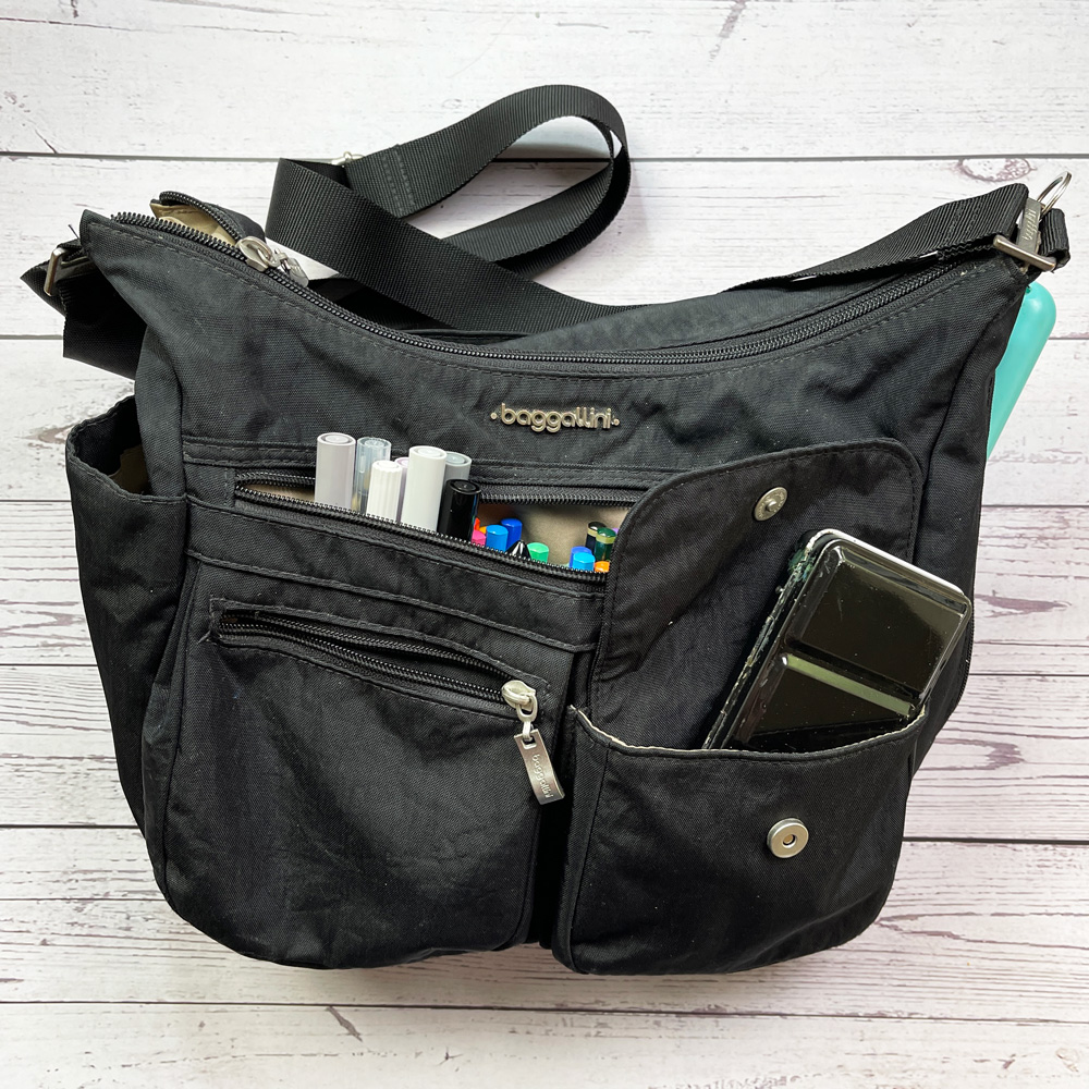 Evelyne Bag DIY Leather Kit - Mini Crossbody Bag Pink Grey