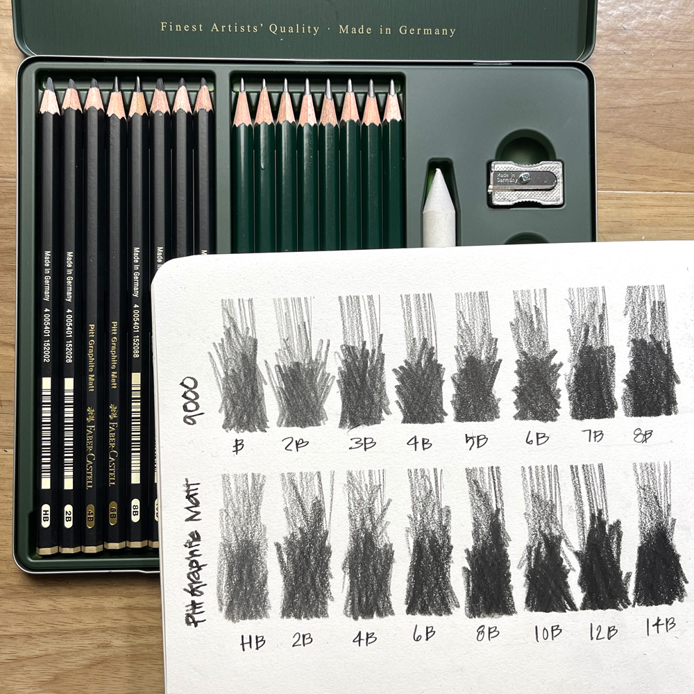 Sketching pencil set 53 pencils including two sketchbooks A4 and