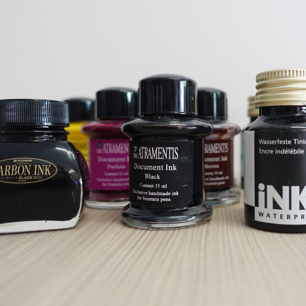 Permanent fountain pen inks for ink & wash sketching - Liz Steel